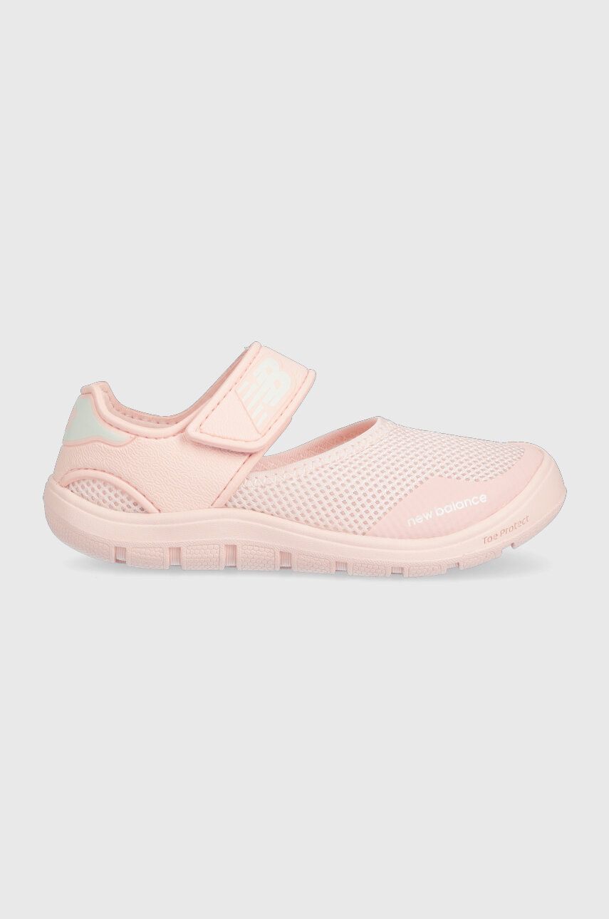 Levně Dětské sandály New Balance NBYO208 růžová barva