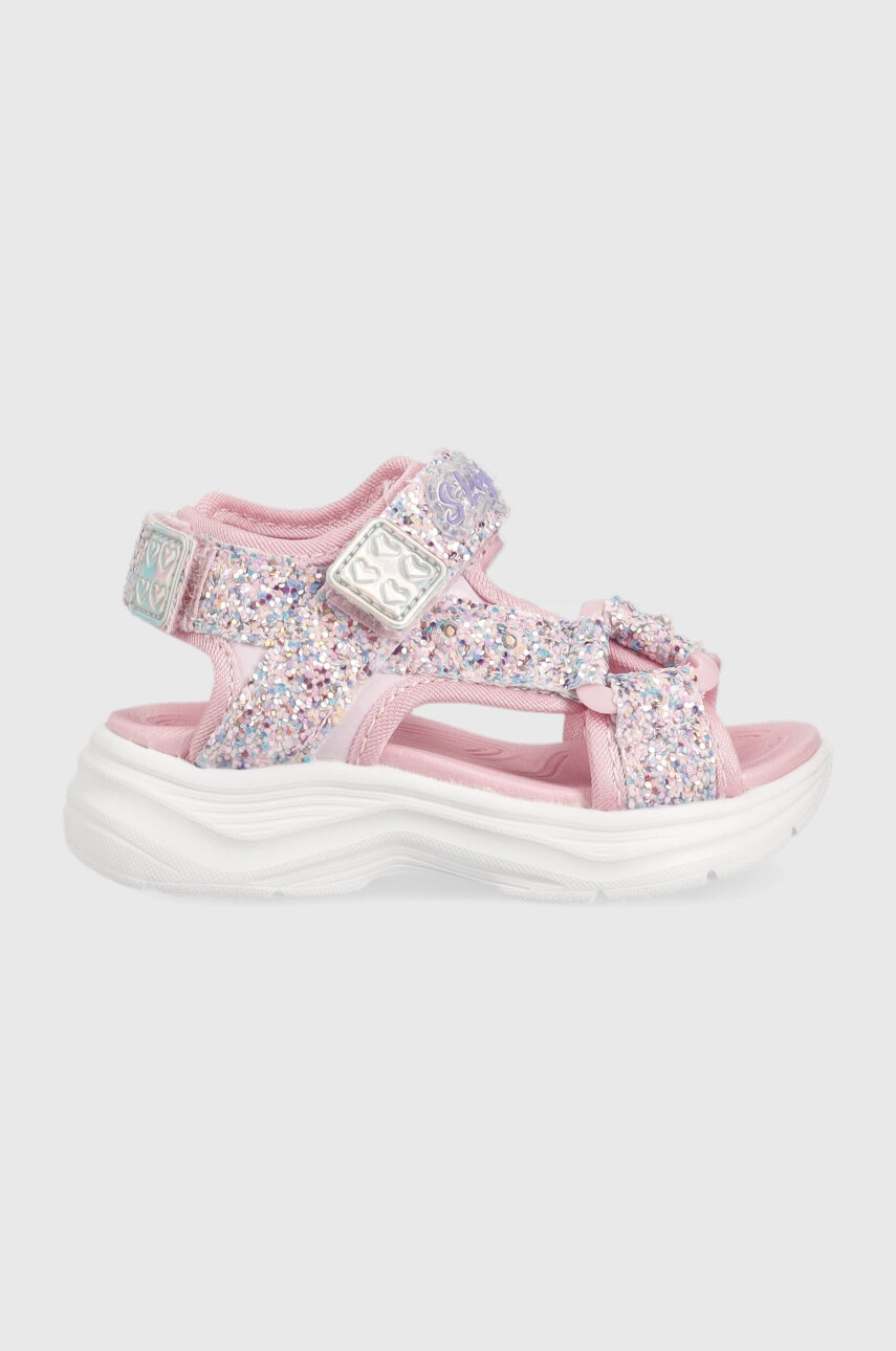 

Детски сандали Skechers Glimmer Kicks Glittery Glam в розово, Розов