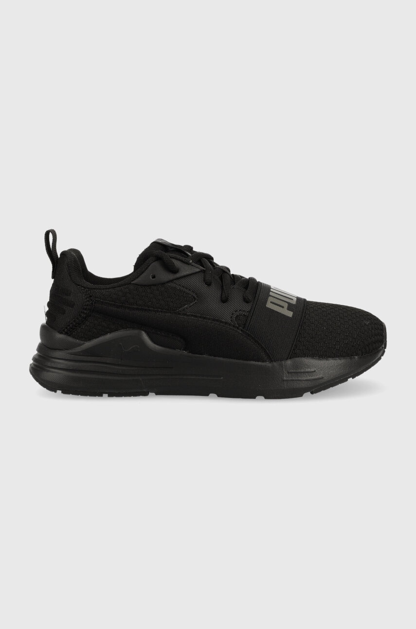 Puma sneakers pentru copii Puma Wired Run Pure Jr culoarea negru