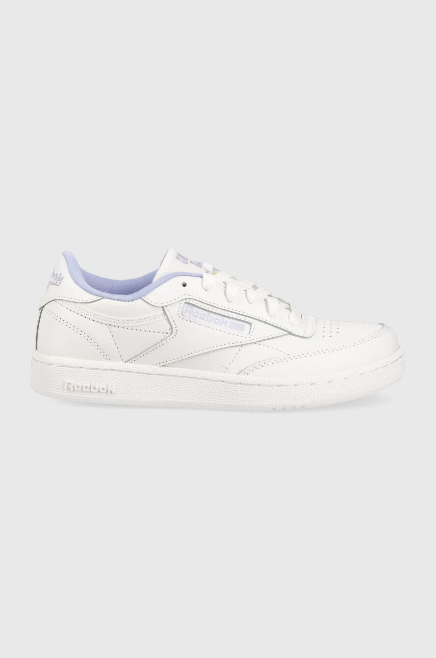 Dětské sneakers boty Reebok Classic CLUB C bílá barva - bílá -  Svršek: Umělá hmota