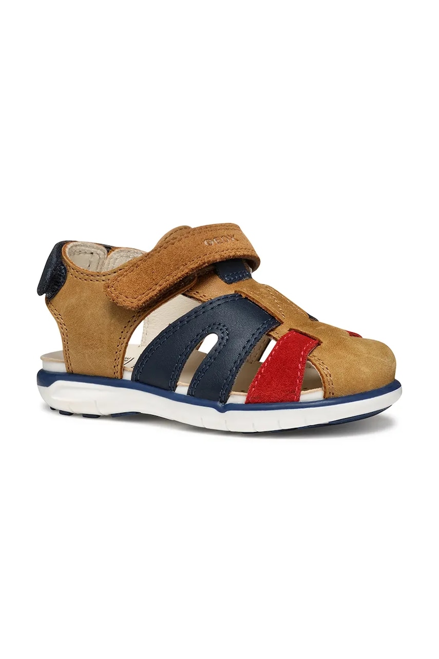 Geox sandale din piele pentru copii culoarea rosu Geox sandale din piele pentru copii culoarea rosu