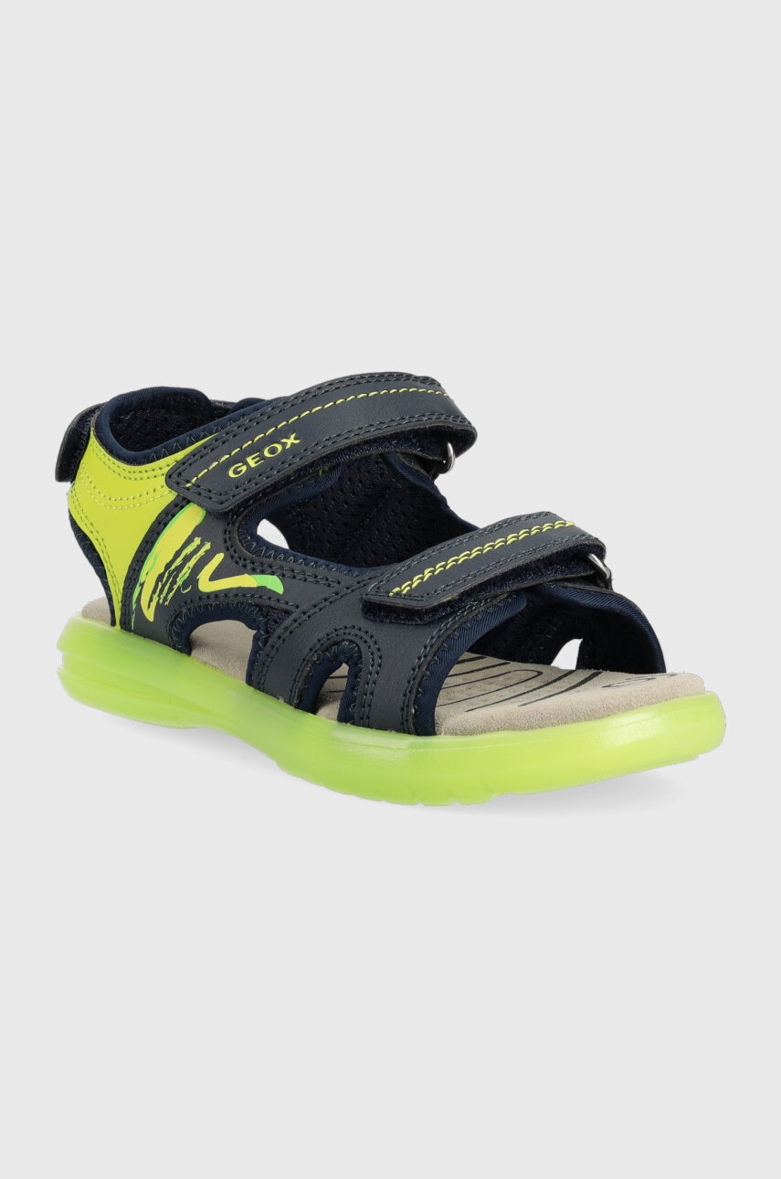 Детские сандалии Geox цвет зелёный Детские сандалии Geox цвет зелёный