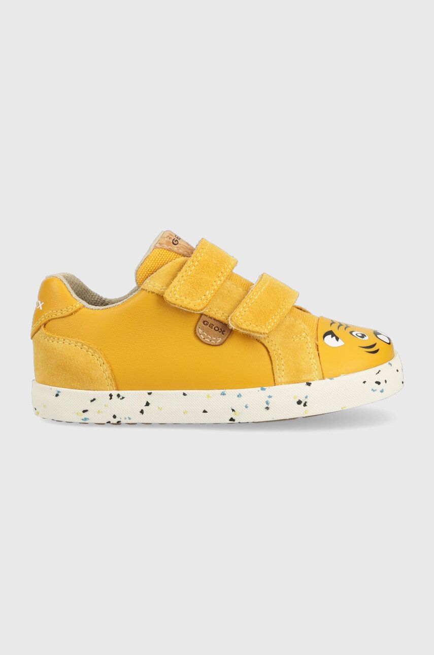 Dětské sneakers boty Geox žlutá barva - žlutá -  Svršek: Textilní materiál