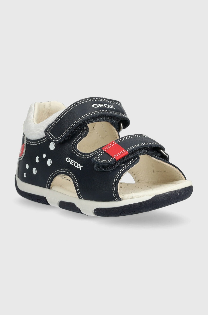 Дитячі шкіряні сандалі Geox колір синій