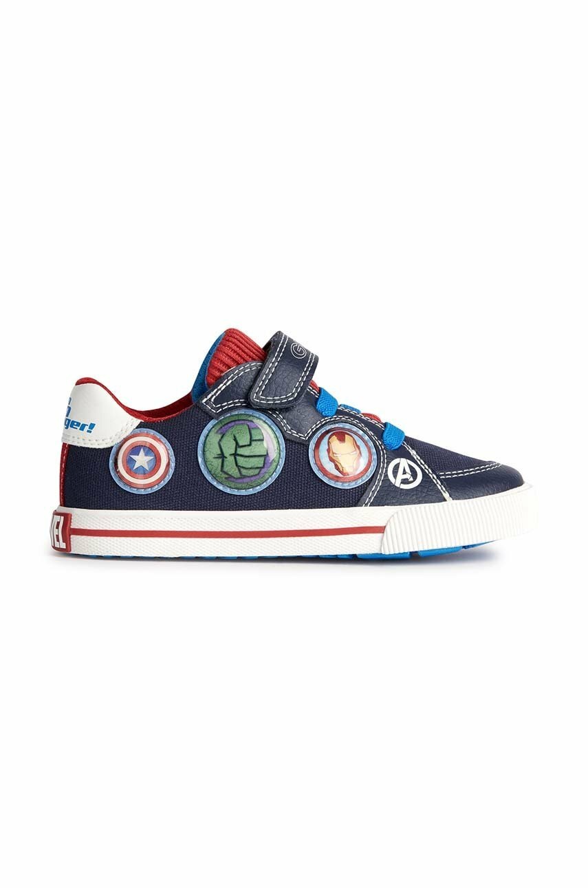 Dětské sneakers boty Geox x Marvel tmavomodrá barva