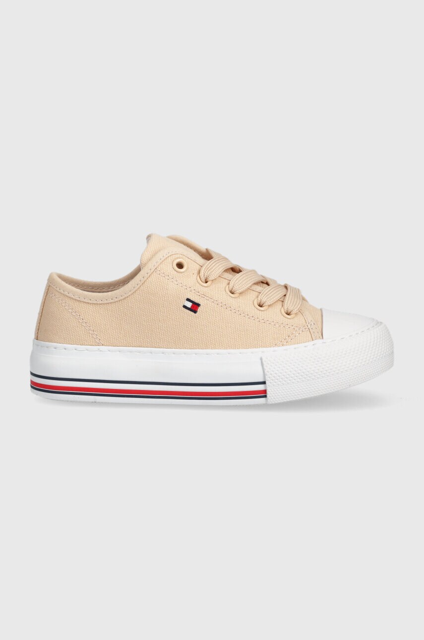 

Детские кеды Tommy Hilfiger цвет бежевый