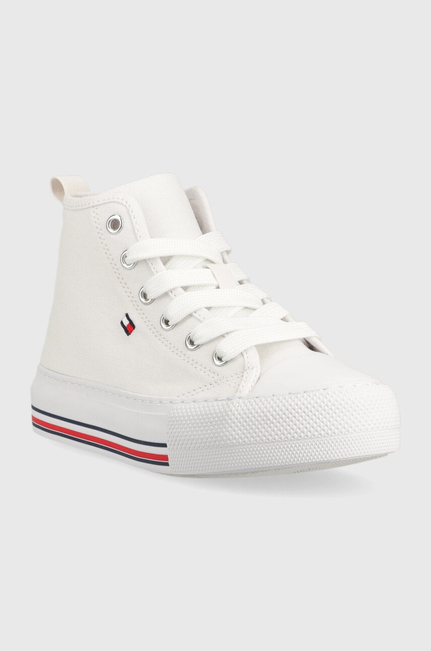 Детские кеды Tommy Hilfiger цвет белый Детские кеды Tommy Hilfiger цвет белый