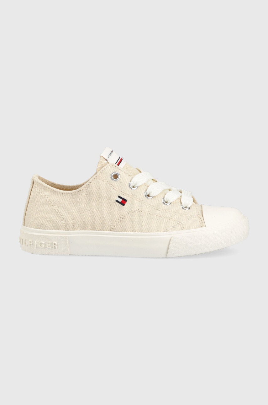 

Дитячі кеди Tommy Hilfiger колір бежевий