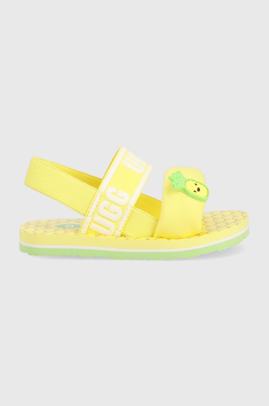 UGG sandale copii culoarea galben