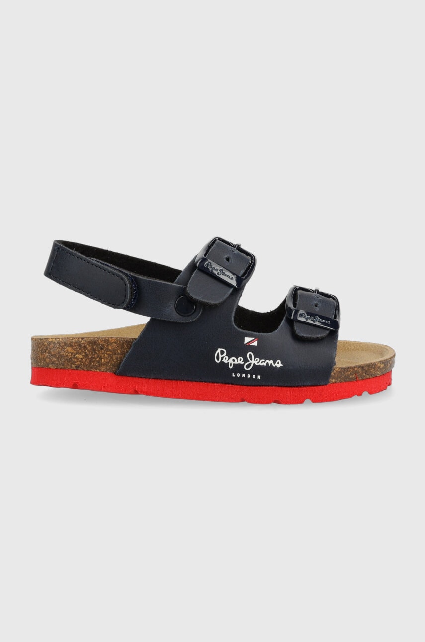 Pepe Jeans sandale copii Bio Double culoarea albastru marin