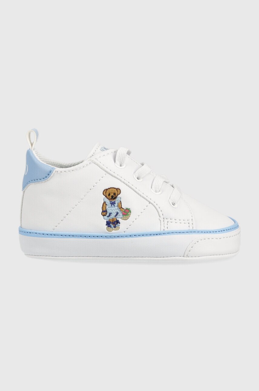 

Бебешки маратонки Polo Ralph Lauren в бяло, Бял