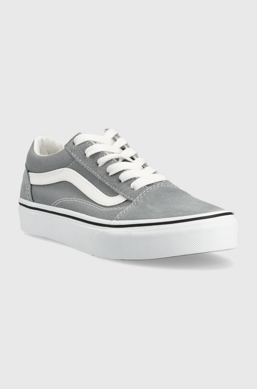 

Детские кеды Vans JN Old Skool CTHR TRDWN цвет серый