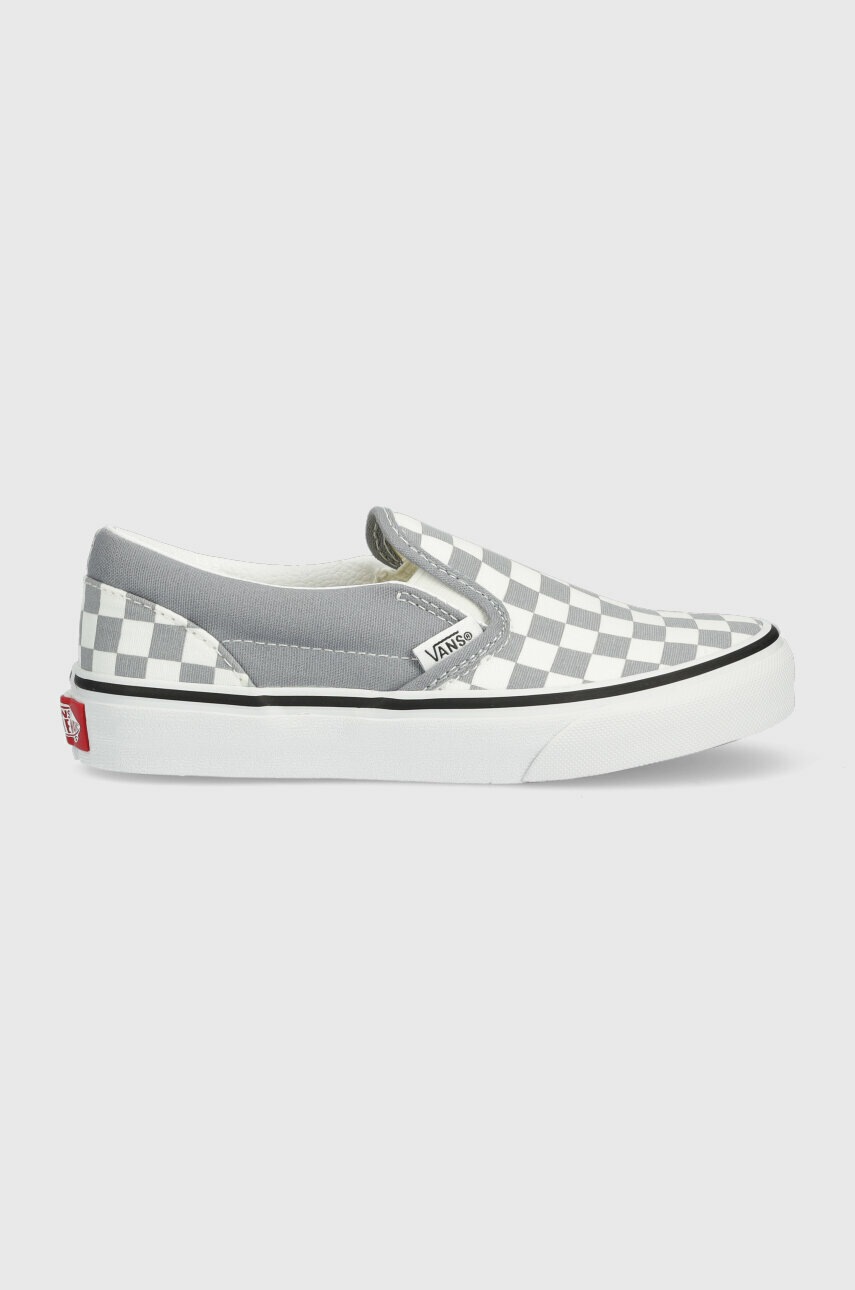 E-shop Dětské tenisky Vans UY Classic Slip On CTHR CHBD TRDWN šedá barva