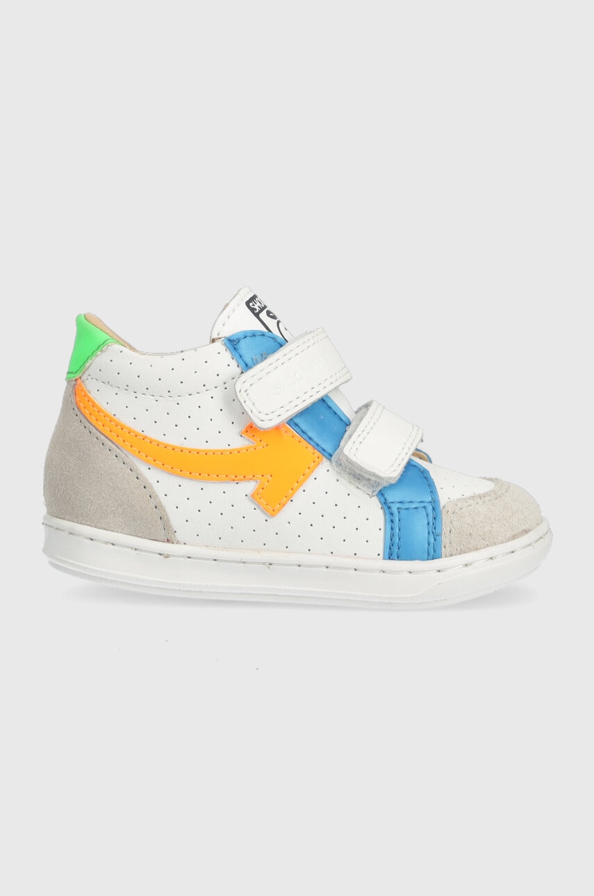 Shoo Pom teniși din piele copii culoarea alb Shoo Pom teniși din piele copii culoarea alb