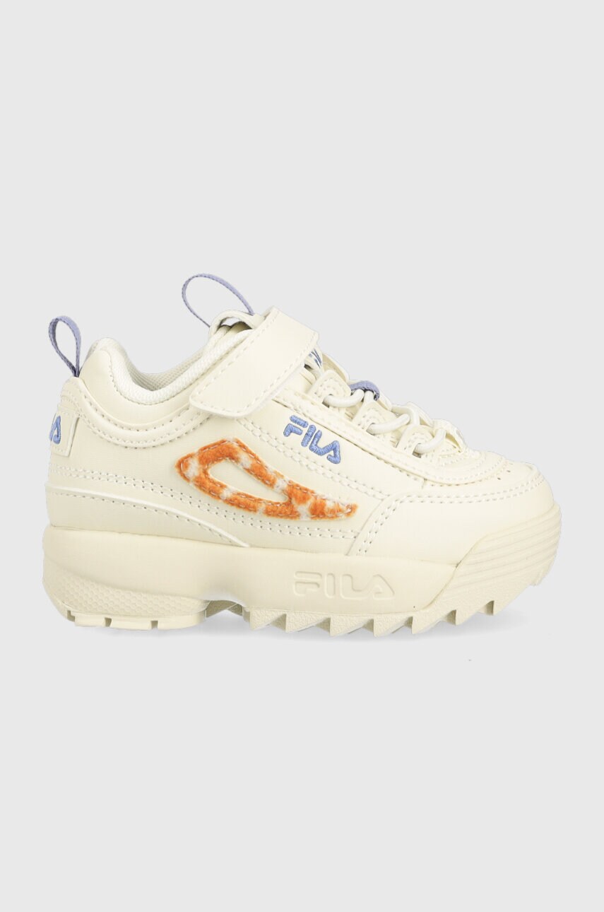 Fila sneakers pentru copii ffk0144 disruptor e a culoarea bej