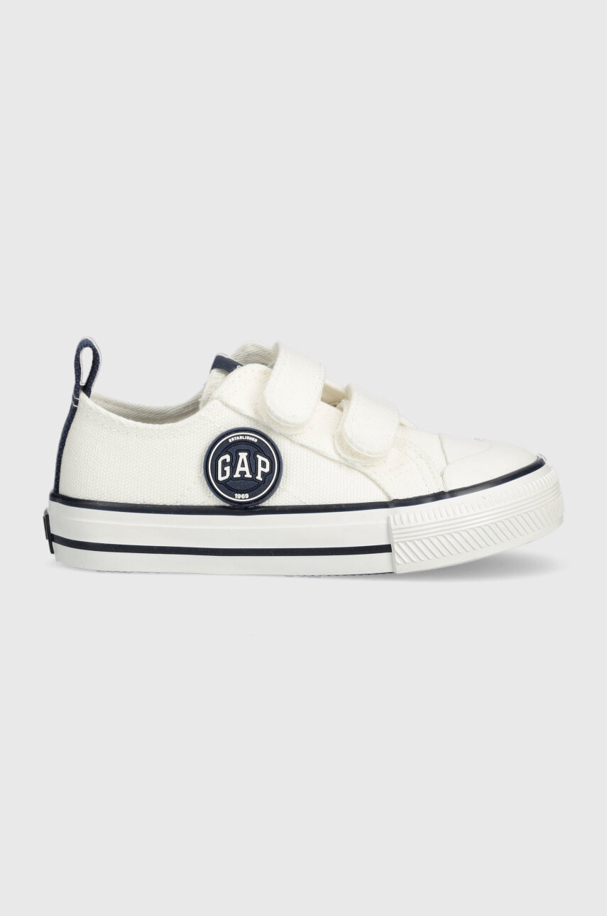 

Детски ниски кецове GAP в бяло, Бял