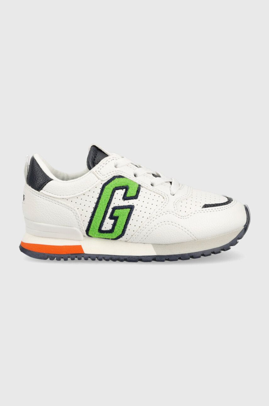 Dětské sneakers boty GAP bílá barva - bílá -  Svršek: Umělá hmota Vnitřek: Textilní materi