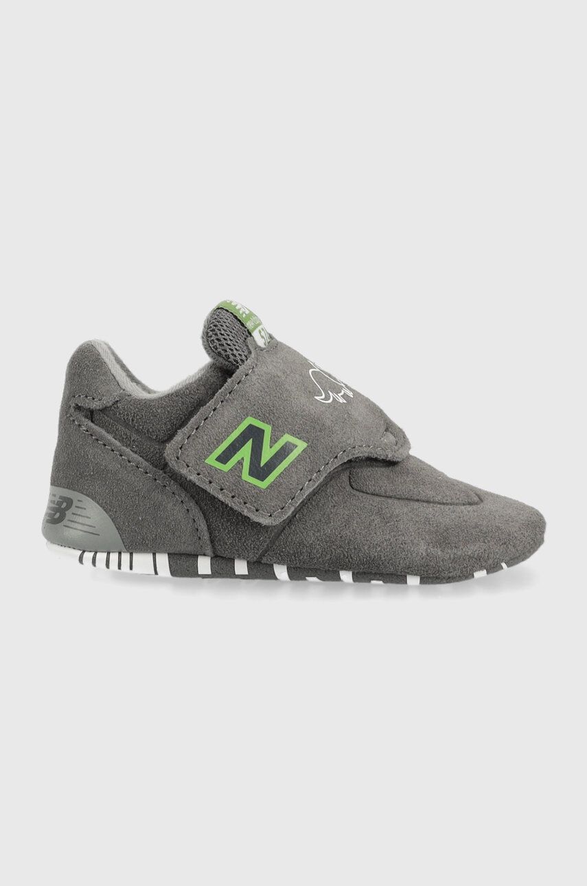 Levně Dětské sneakers boty New Balance 574 šedá barva