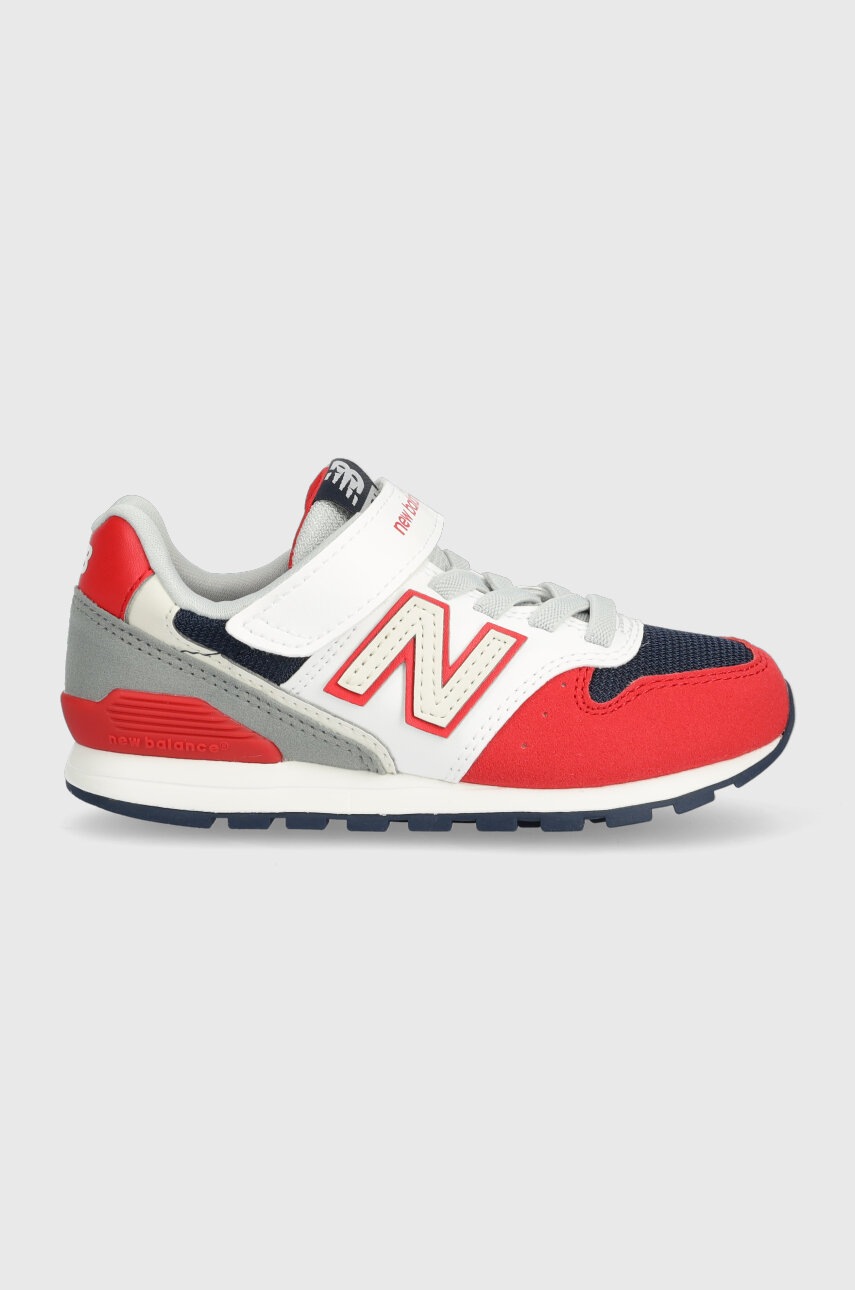 Dětské sneakers boty New Balance YV996XF3 červená barva - červená -  Svršek: Textilní materiál