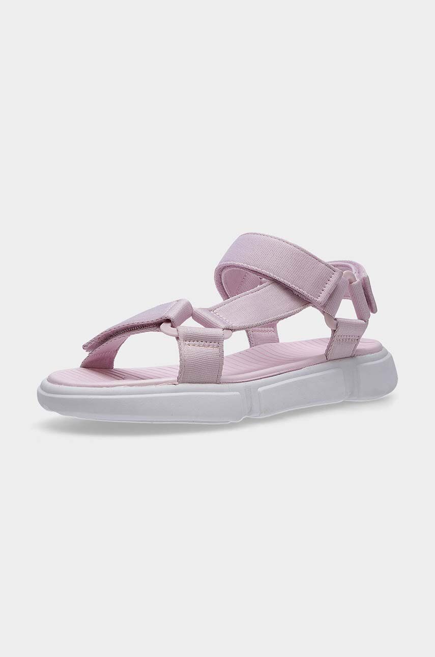 Dětské sandály 4F F025 růžová barva - růžová -  Umělá hmota