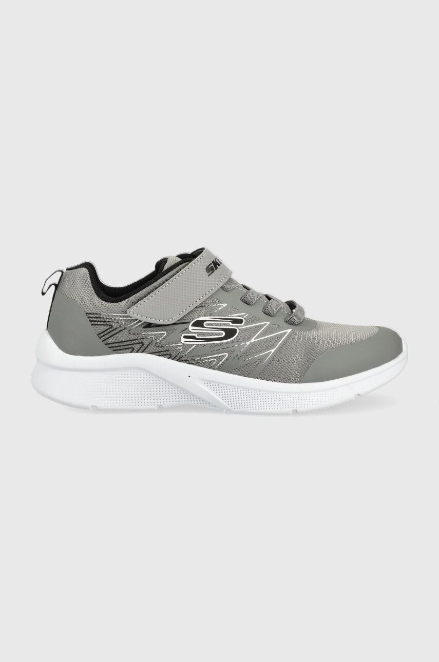 E-shop Dětské sneakers boty Skechers Microspec Texlor šedá barva
