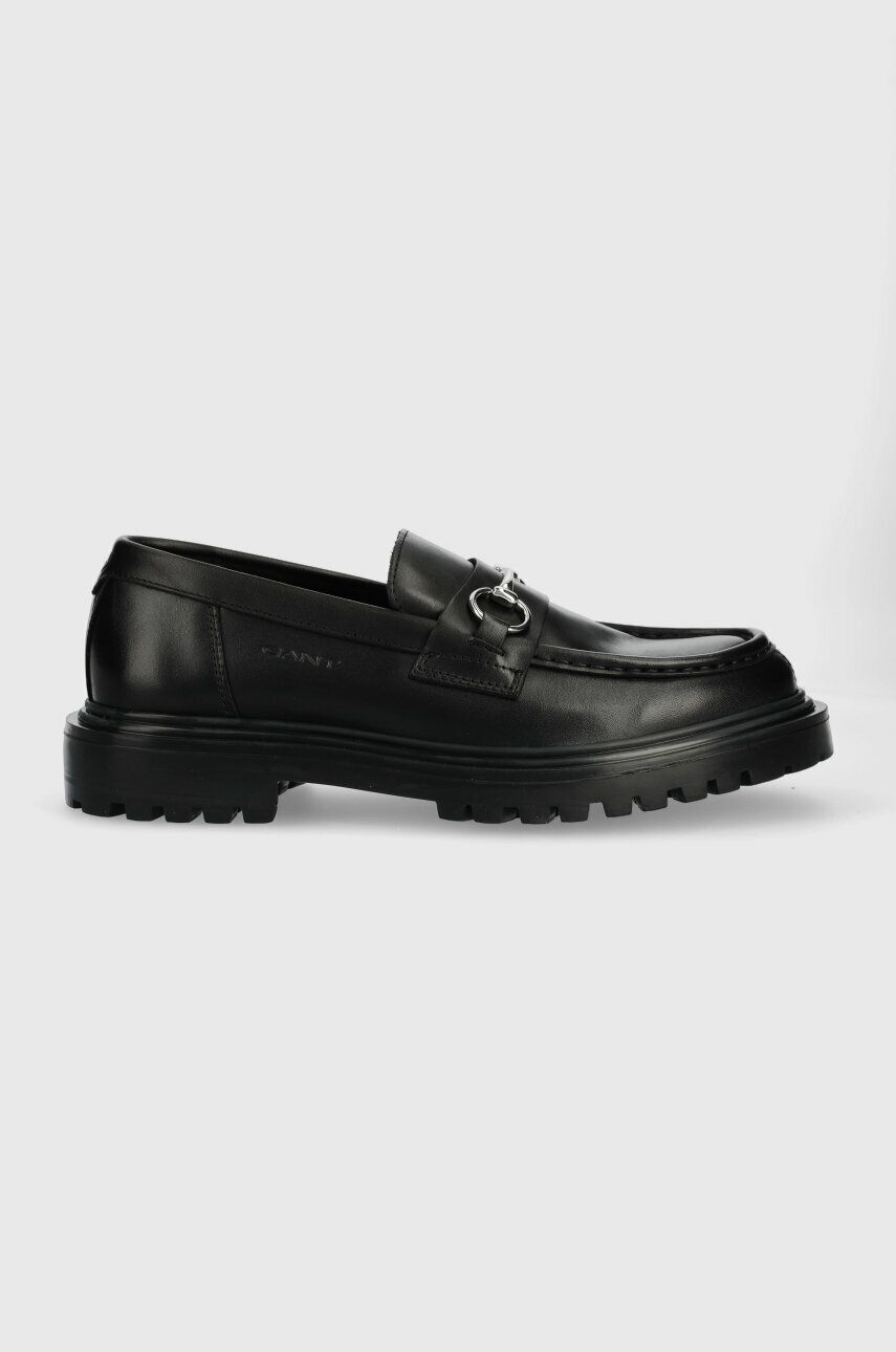 Gant pantofi de piele Jackmote barbati, culoarea negru