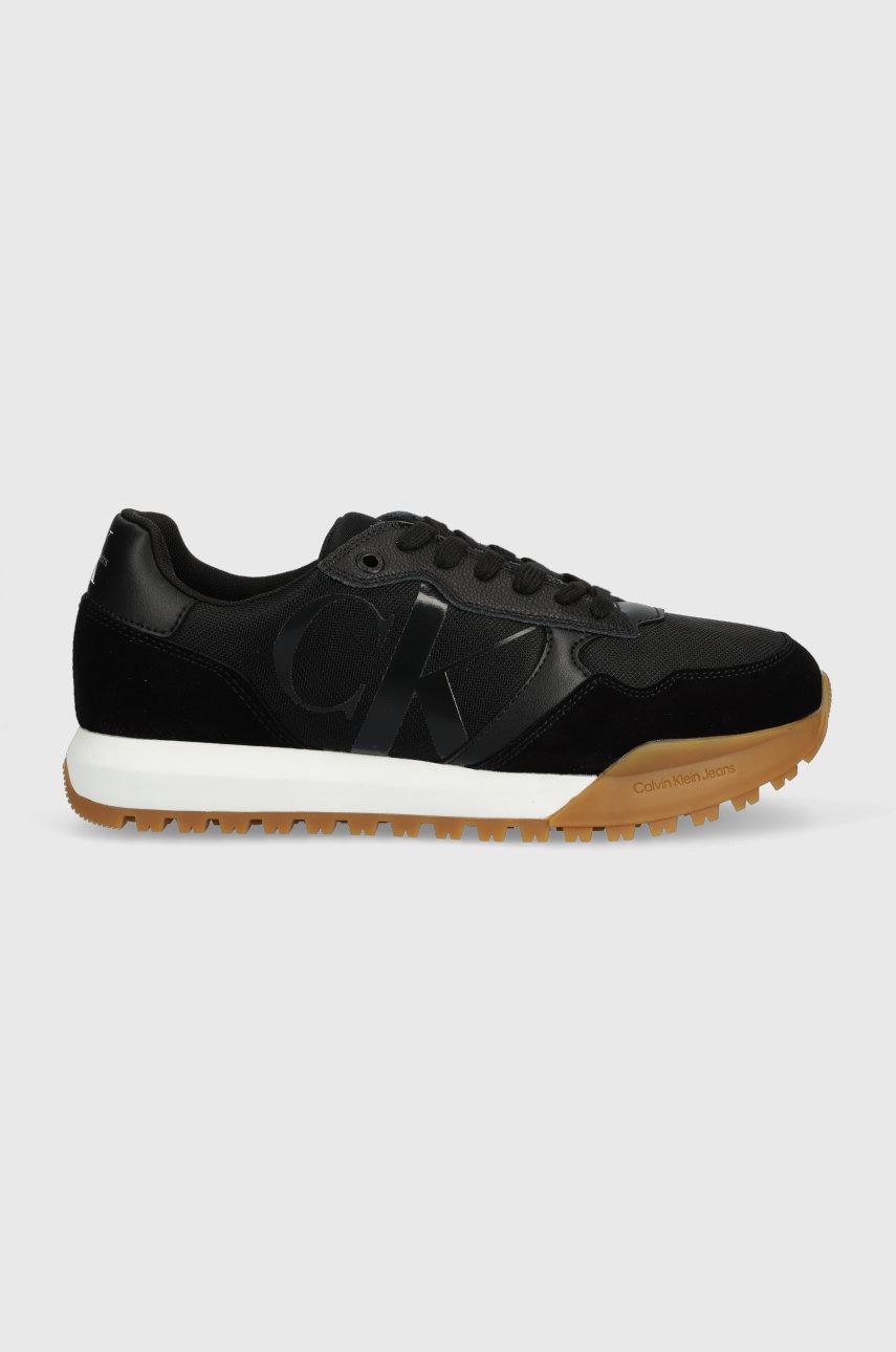 

Маратонки Calvin Klein Jeans YM0YM00583 TOOTHY RUNNER BOLD MONO в черно, Черен