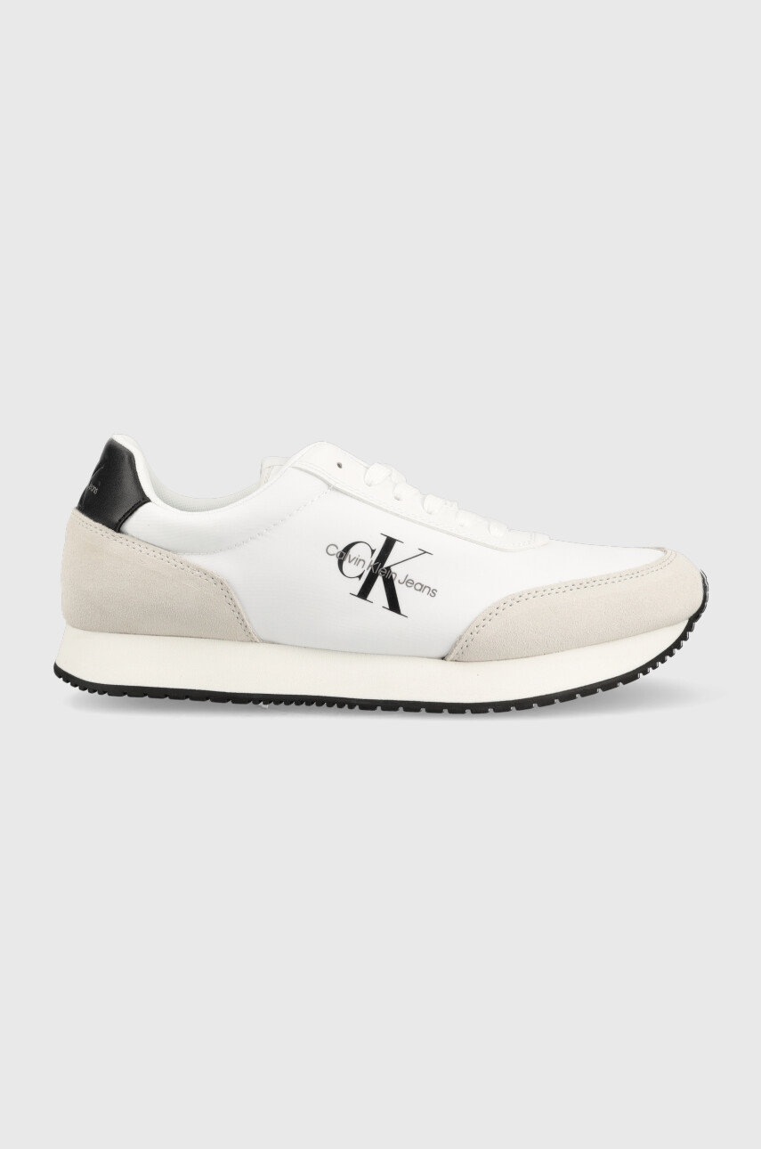 

Маратонки Calvin Klein Jeans Ym0ym00683 Retro Runner Su-ny Mono в бяло, Бял