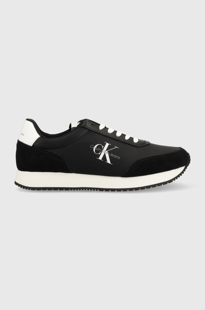 

Маратонки Calvin Klein Jeans Ym0ym00683 Retro Runner Su-ny Mono в черно, Черен