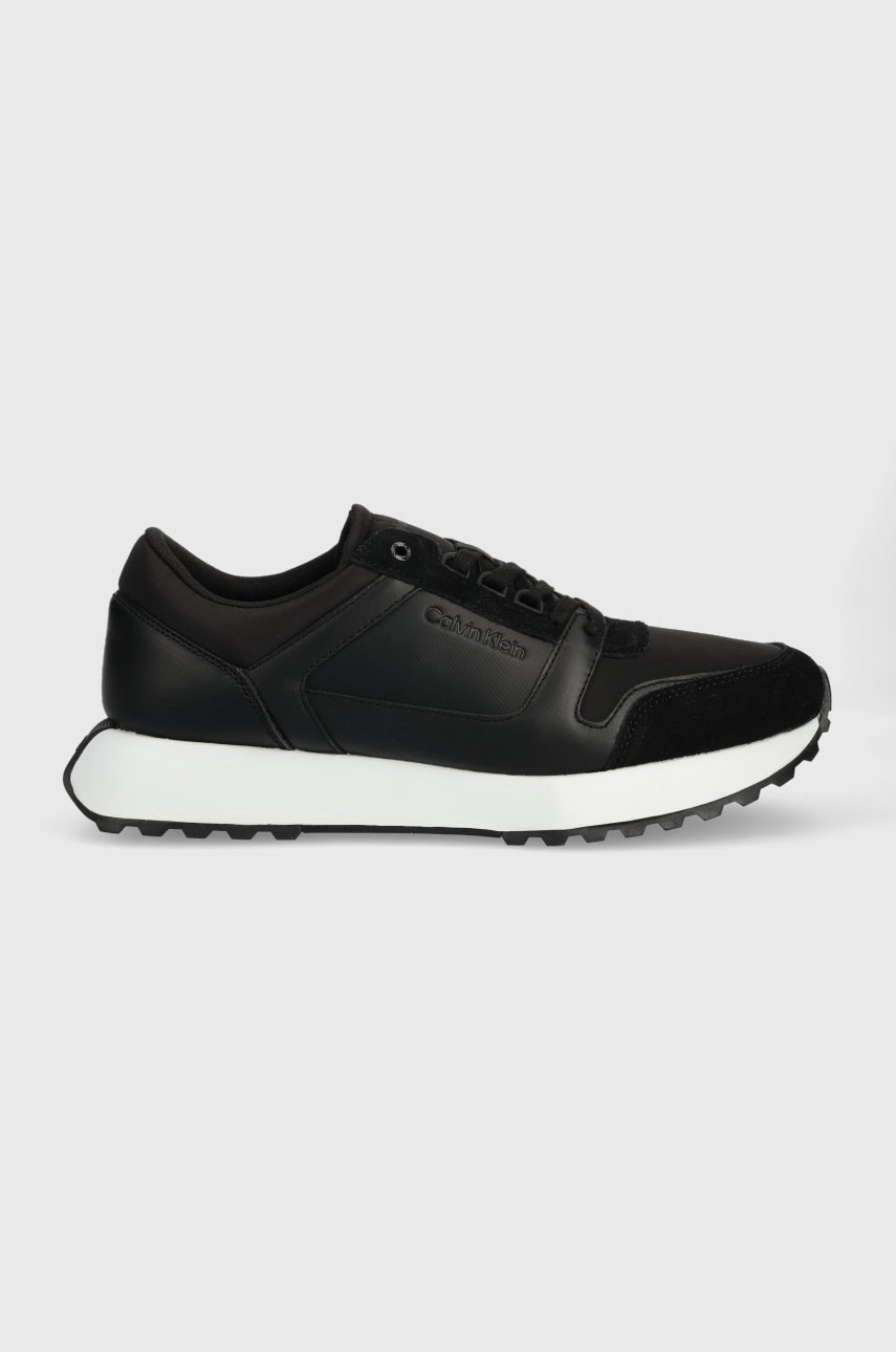 

Маратонки Calvin Klein Hm0hm00853 Low Top Lace Up Mix в черно, Черен