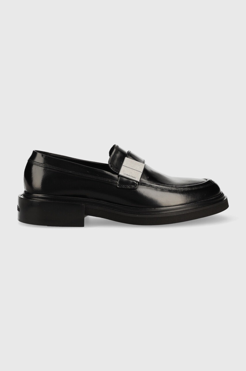 

Кожени мокасини Calvin Klein HM0HM00858 MOCCASIN ARCH HW в черно, Черен