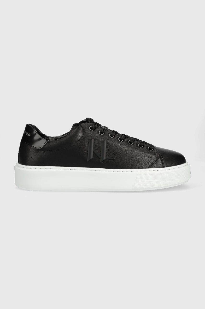 Karl Lagerfeld sneakers din piele KL52215 MAXI KUP culoarea negru answear.ro imagine noua