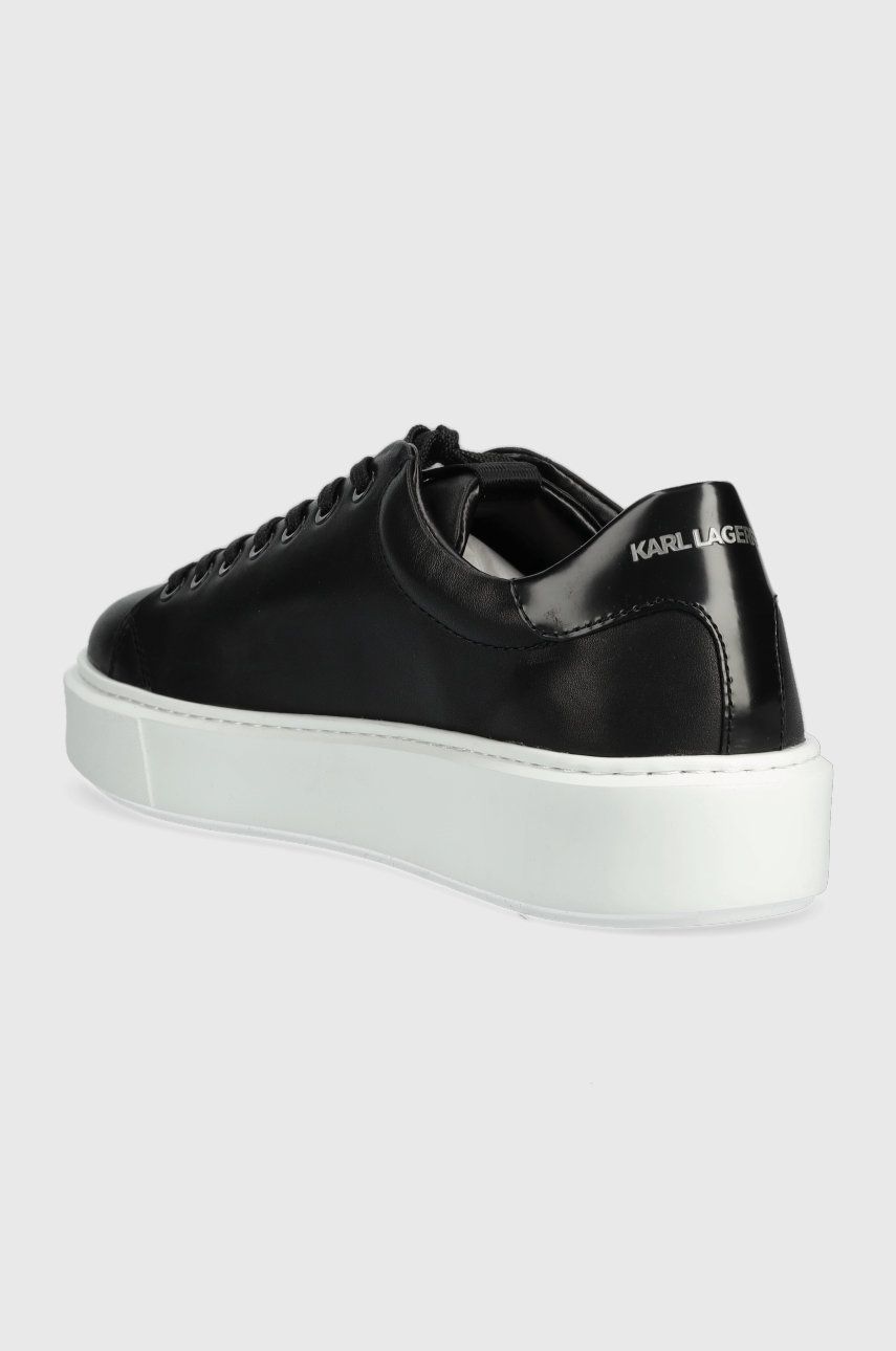 Karl Lagerfeld Sneakers Din Piele MAXI KUP Culoarea Negru KL52215