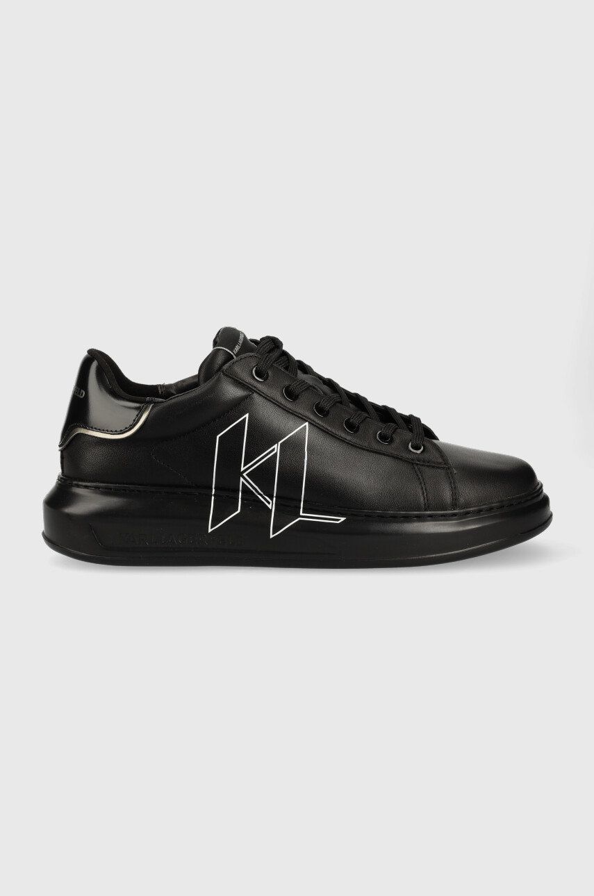 Karl Lagerfeld sneakers din piele KL52511 KAPRI MENS culoarea negru