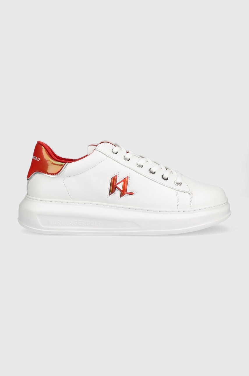 

Шкіряні кросівки Karl Lagerfeld Kl52536 Kapri Mens колір білий