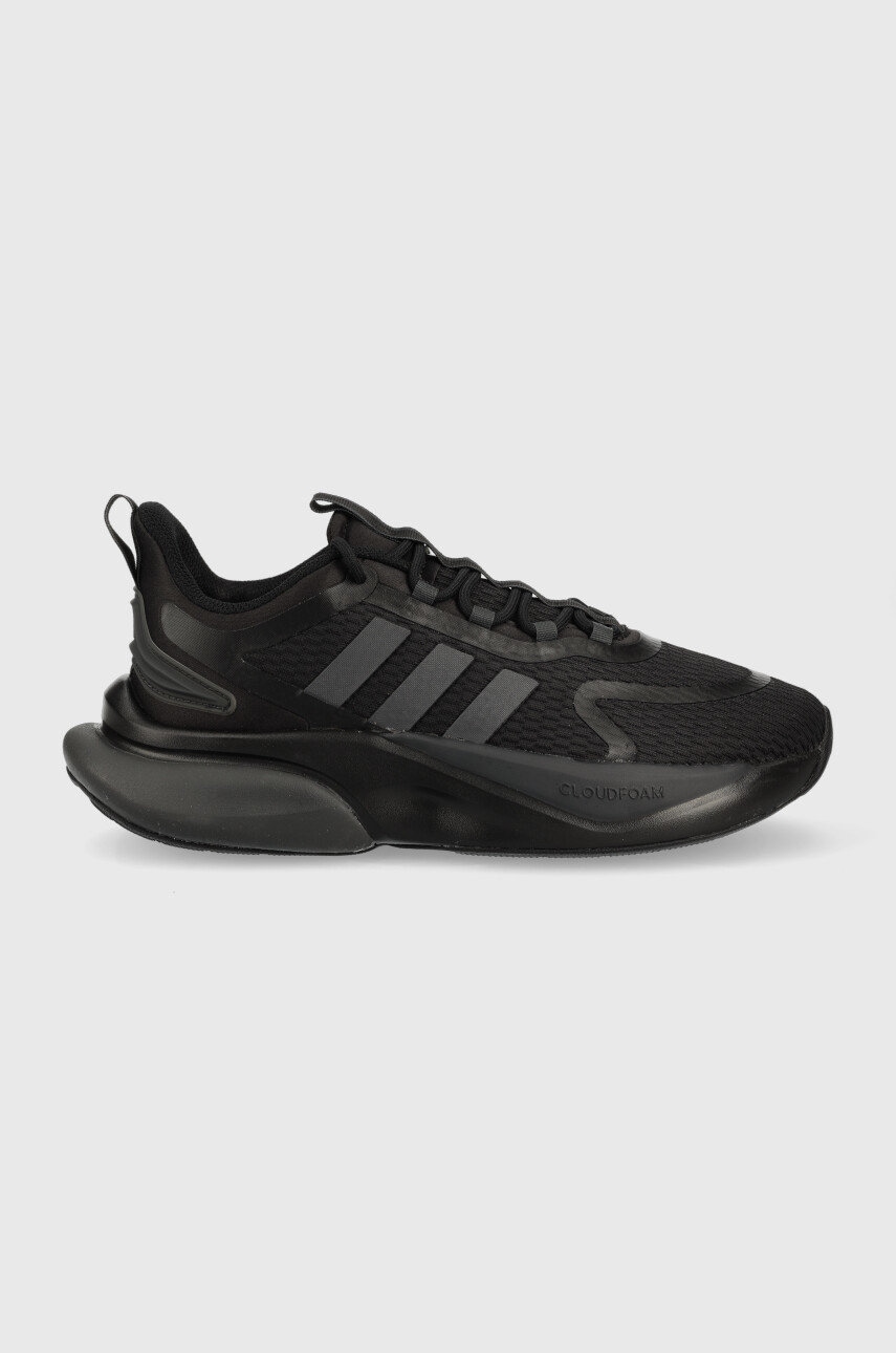 Levně Běžecké boty adidas AlphaBounce + černá barva, HP6142