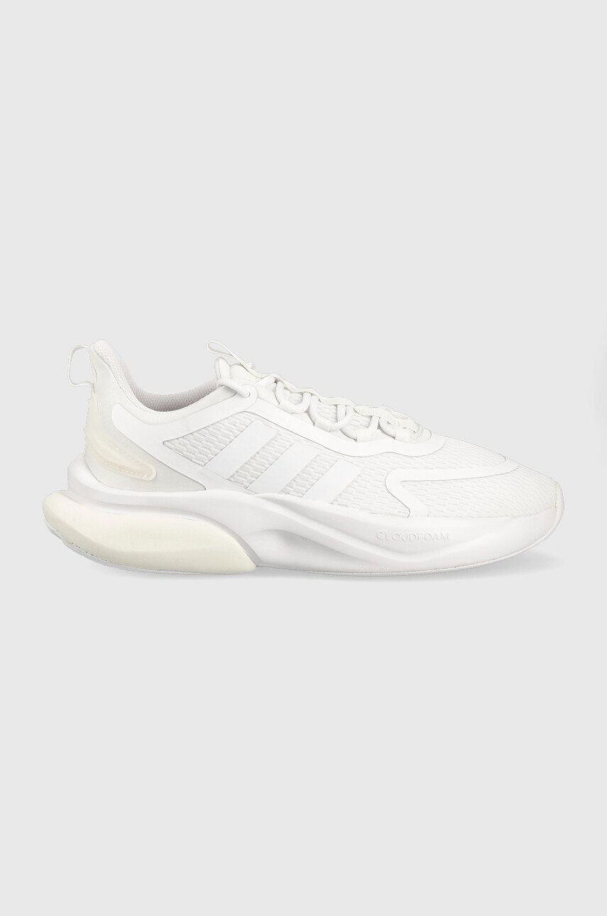 Levně Běžecké boty adidas AlphaBounce + bílá barva, HP6143