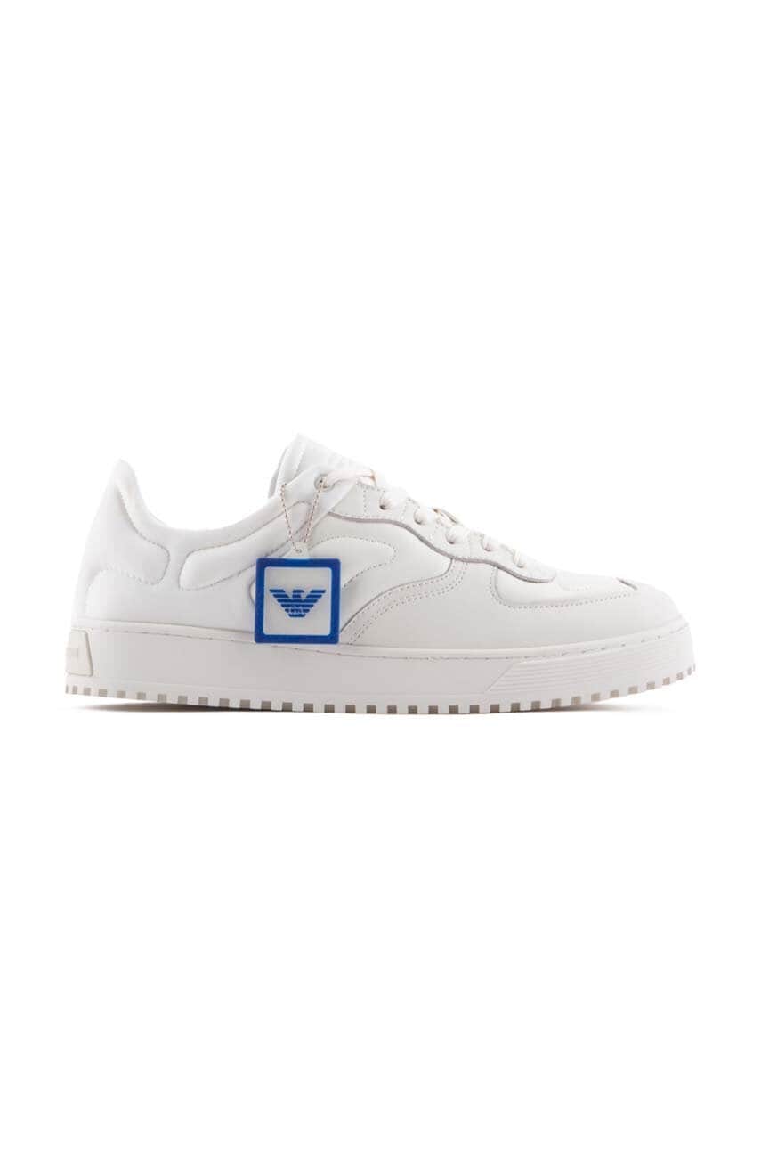 Emporio armani sneakers din piele culoarea alb, x4x609 xn734 s437