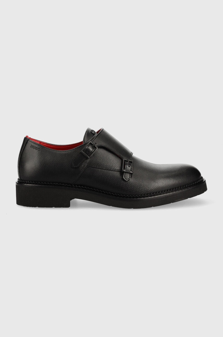 Hugo Pantofi De Piele Luxity Barbati, Culoarea Negru, 50486286