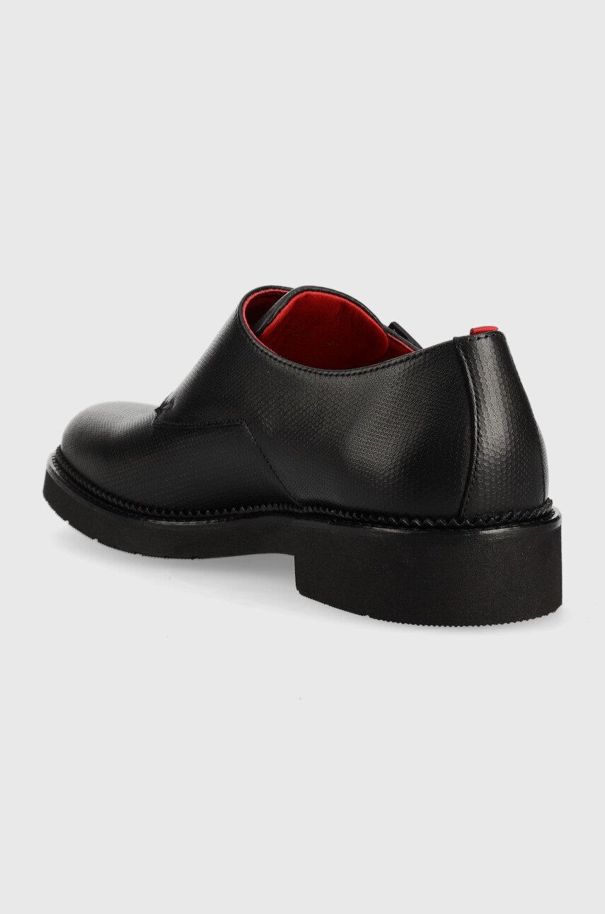 HUGO Pantofi De Piele Luxity Barbati, Culoarea Negru, 50486286