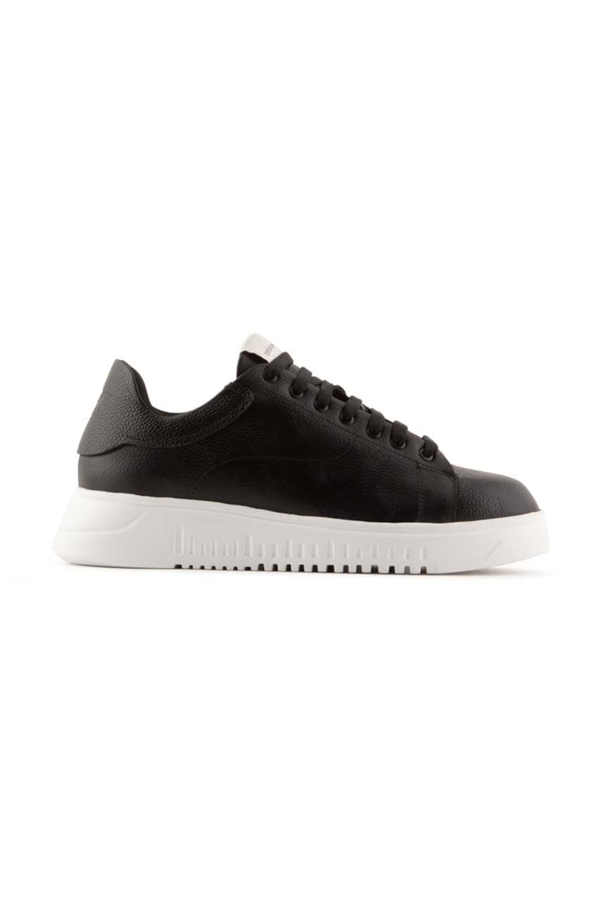 Emporio armani sneakers din piele x4x264 xn819 k001 culoarea negru, x4x264 xn819 k001