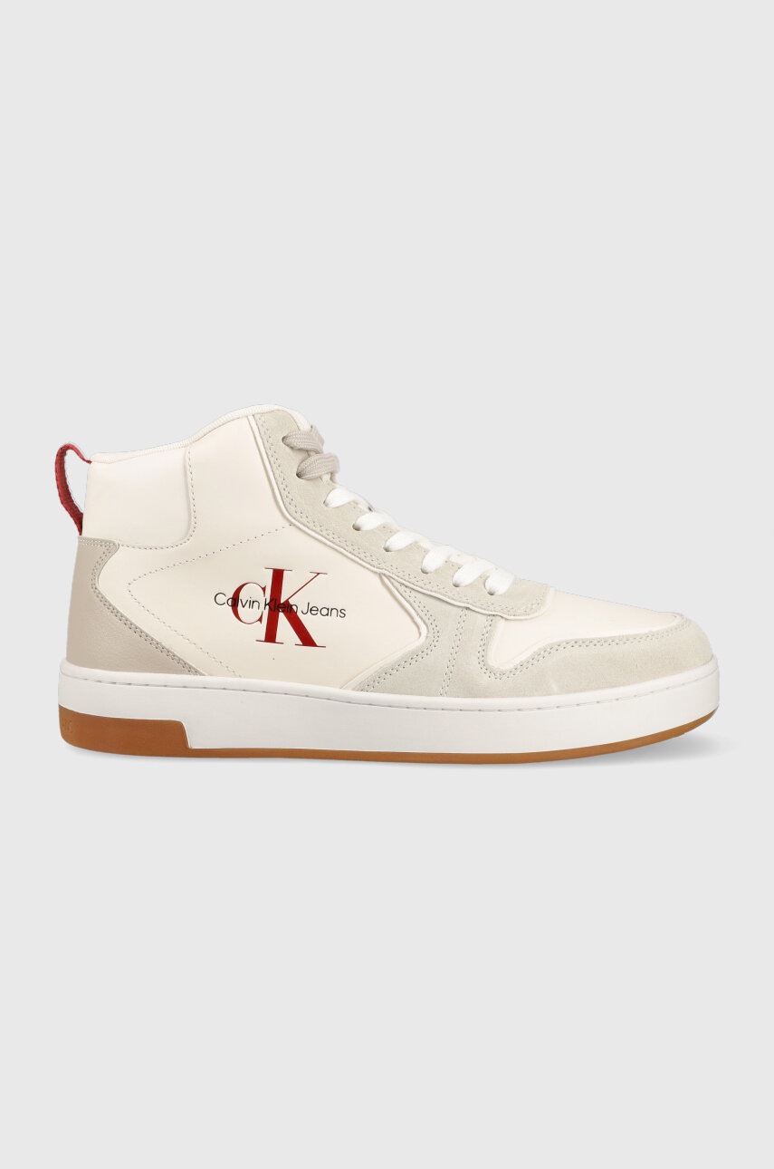

Маратонки Calvin Klein Jeans BASKET CUPSOLE IRREG LINES в бежово YM0YM00612, Бежов