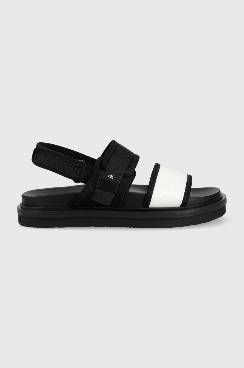 

Сандали Calvin Klein Jeans SANDAL HARDWARE в черно YM0YM00643, Черен