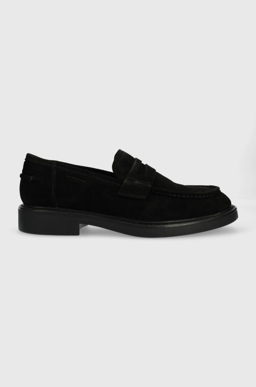 Vagabond Shoemakers mocasini din piele intoarsa ALEX M barbati, culoarea negru, 5366.140.20