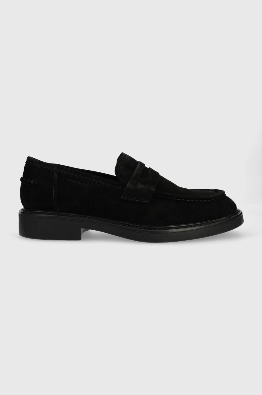 Vagabond shoemakers mocasini din piele intoarsa alex m barbati, culoarea negru, 5366.140.20
