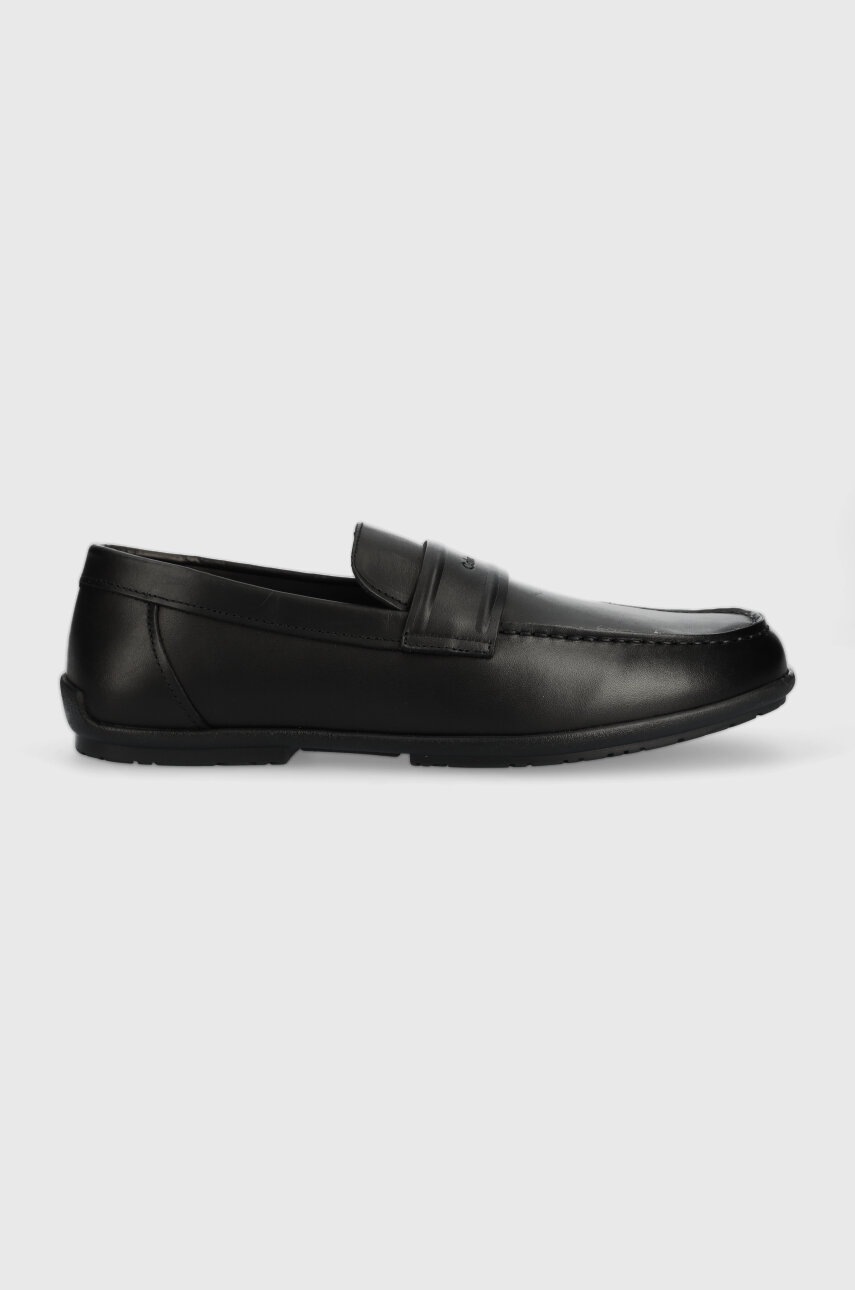 

Кожени мокасини Calvin Klein DRIVER HIGH FREQ LTH в черно HM0HM00969, Черен