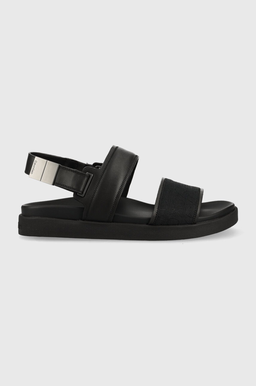 

Сандали Calvin Klein BACK STRAP SANDAL MONO JQ в черно HM0HM00970, Черен
