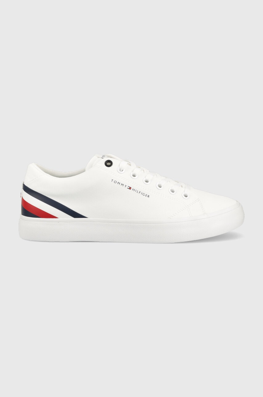 

Кеди Tommy Hilfiger TH HI VULC CORE LOW STRIPES колір білий FM0FM04735