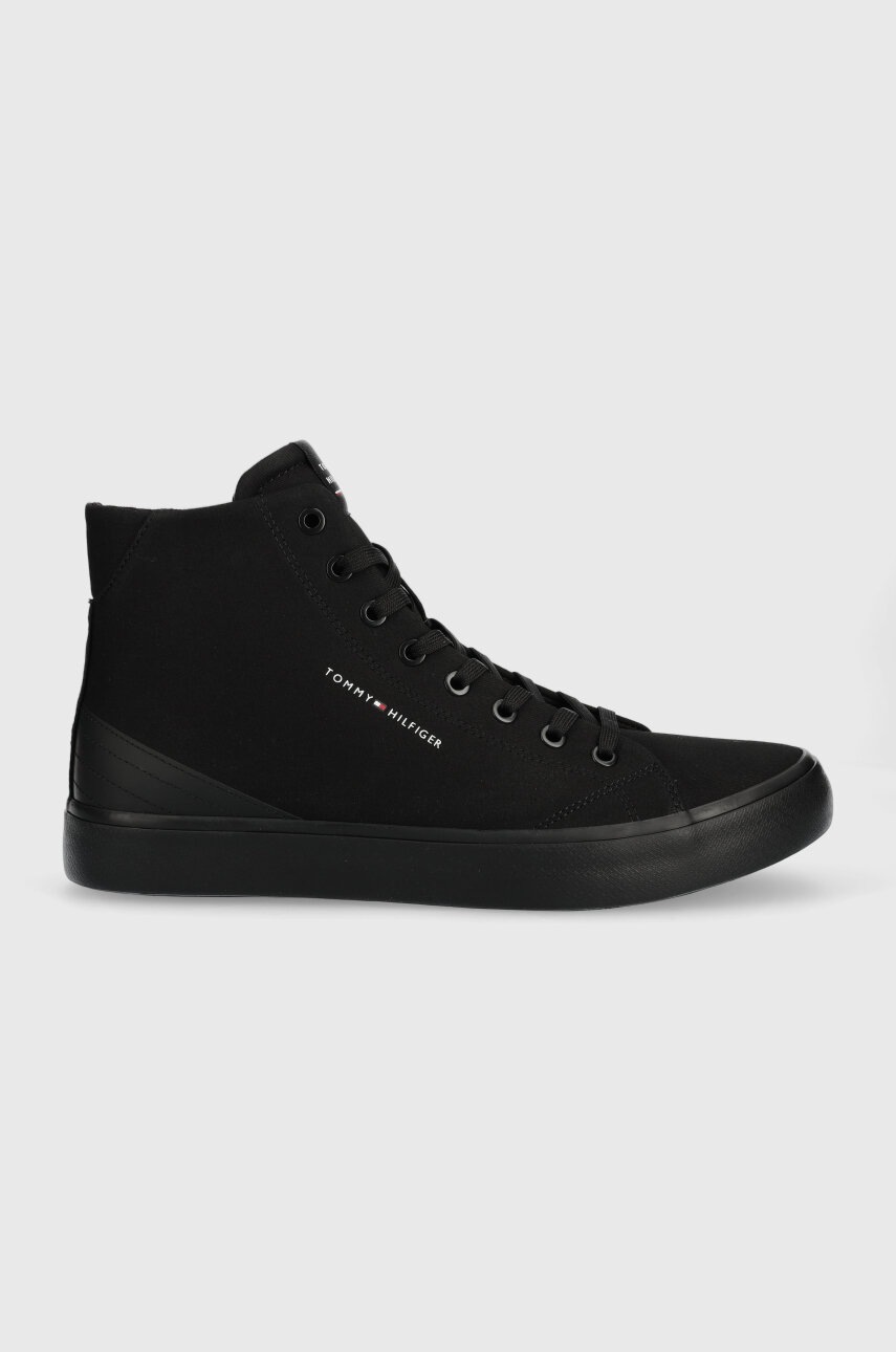 

Високи кецове Tommy Hilfiger TH HI VULC CORE CANVAS В черно, Черен