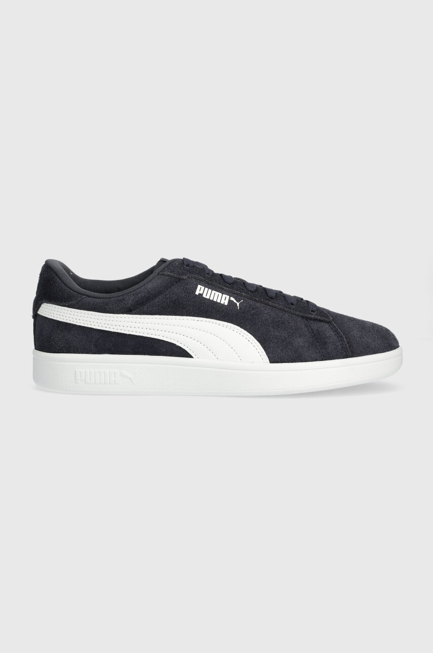 Puma sneakers din piele intoarsă PUMA Smash 3.0 culoarea bordo